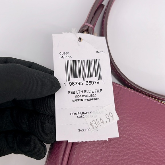 Coach Ellie File Bag Gold/Pink - Picture 11 of 16